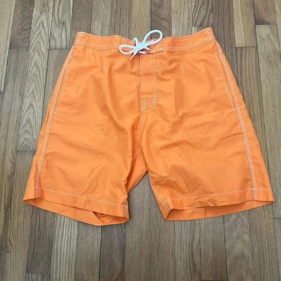 Trunks Swami Board Surf Shorts Mesh Lined Orange Size M - Picture 2 of 6